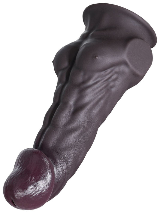 Brad 9" X 1.9" M Size Sexy Massive Black Dildo Muscle Cock