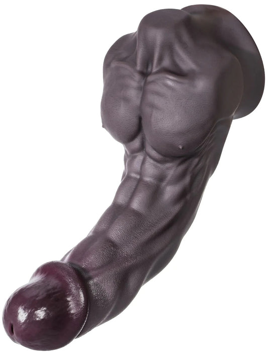 Louis 6.8" X 1.5" S Size Sexy Black Huge Muscle G Spot Dildo