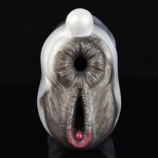 Cow Pocket Pussy Male Masturbator - Realistic Dual Penis Toy with detailed texture and design for enhanced pleasure