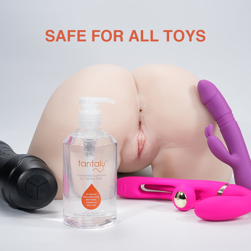 Tantaly water-based lubricant, FDA 510K cleared, reduces friction, enhances comfort, suitable for sex dolls and toys.