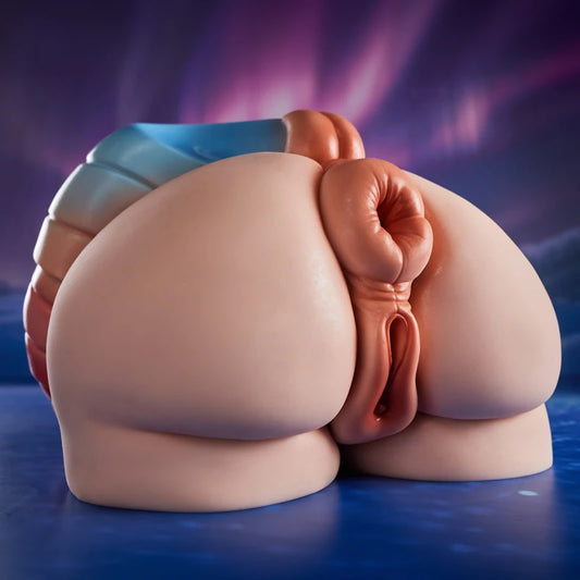 PA-Ray 39.02 LBS Fantasy Horse Tail Silicone Sex Ass Torso With Realistic Vagina
