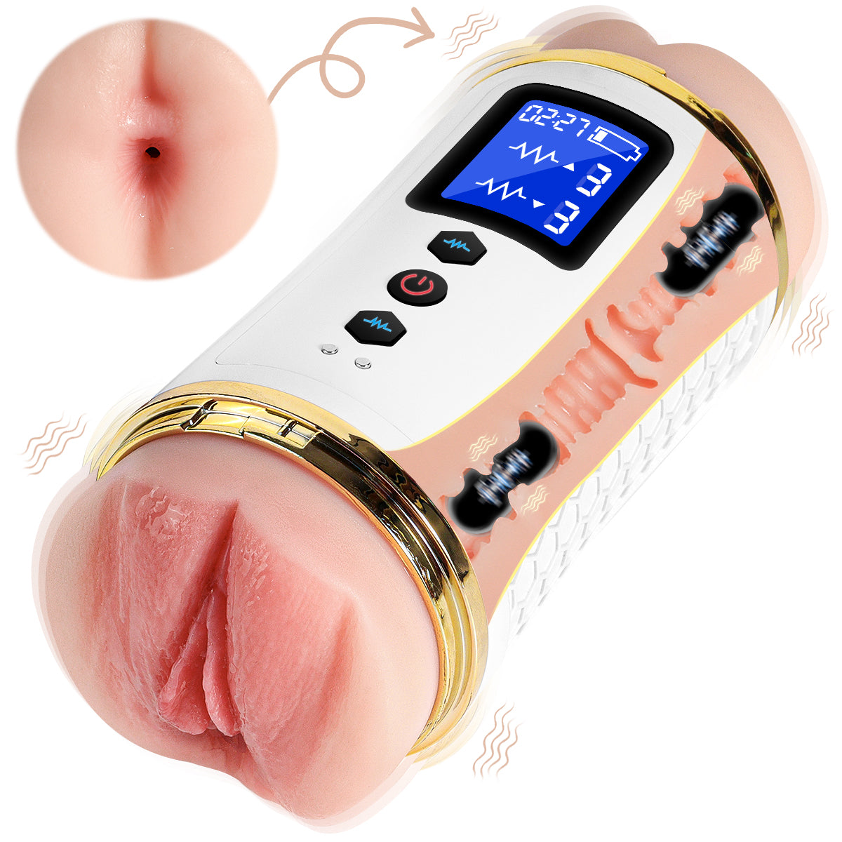 RealVagina B8004-B Male Masturbator Stroker With Realistic Vagina Pocket Pussy