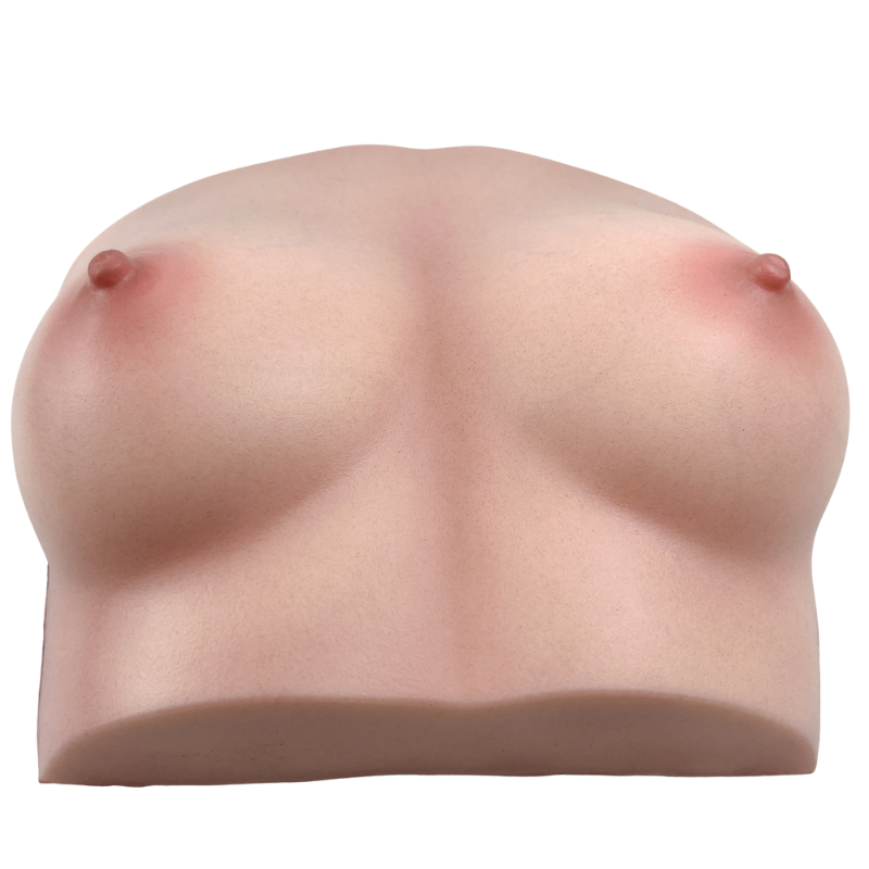 Realvagina Fake Silicone Breast with Realistic skin texture Boobs Sex Toy Lifelike Breasts Male Masturbator Stroker