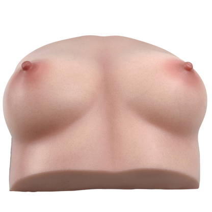 Realvagina Fake Silicone Breast with Realistic skin texture Boobs Sex Toy Lifelike Breasts Male Masturbator Stroker