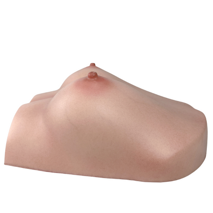 Realvagina Fake Silicone Breast with Realistic skin texture Boobs Sex Toy Lifelike Breasts Male Masturbator Stroker