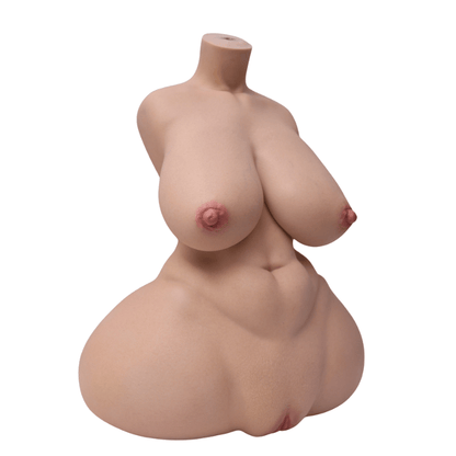 Eva: 53.35lbs 63cm Abdominal Muscles Big Booty Potbellied Silicone Sex Doll Torso
