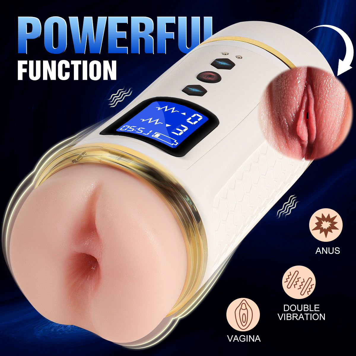 RealVagina B8004-B Male Masturbator Stroker With Realistic Vagina Pocket Pussy