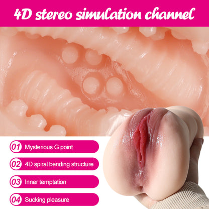 Realvagina P7001 1.68lbs Realistic Vagina Pocket Pussy Male Sex Toy