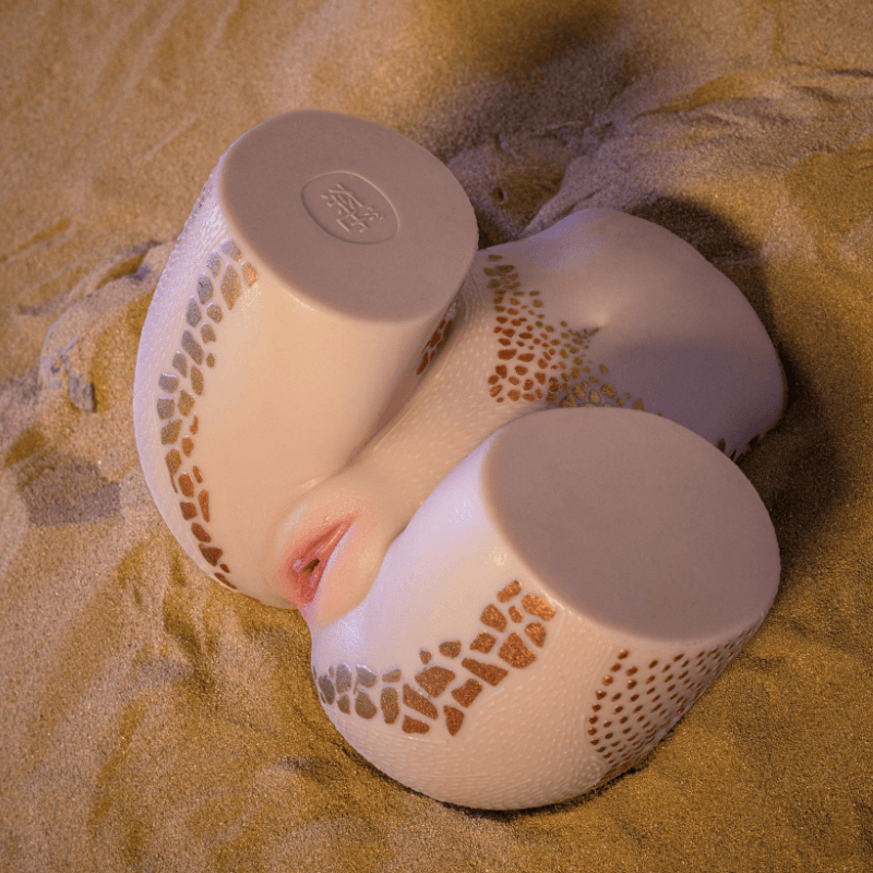 NOT YE!  S16 Pandora Butt 17.6LB Realistic Pocket Pussy Ass Silicone Torso Butt Male Masturbator Gold Blue Skin