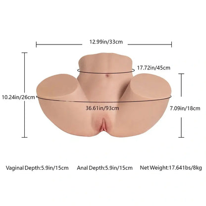 Realvagina Jella 17.64lb Realistic Silicone Big Ass