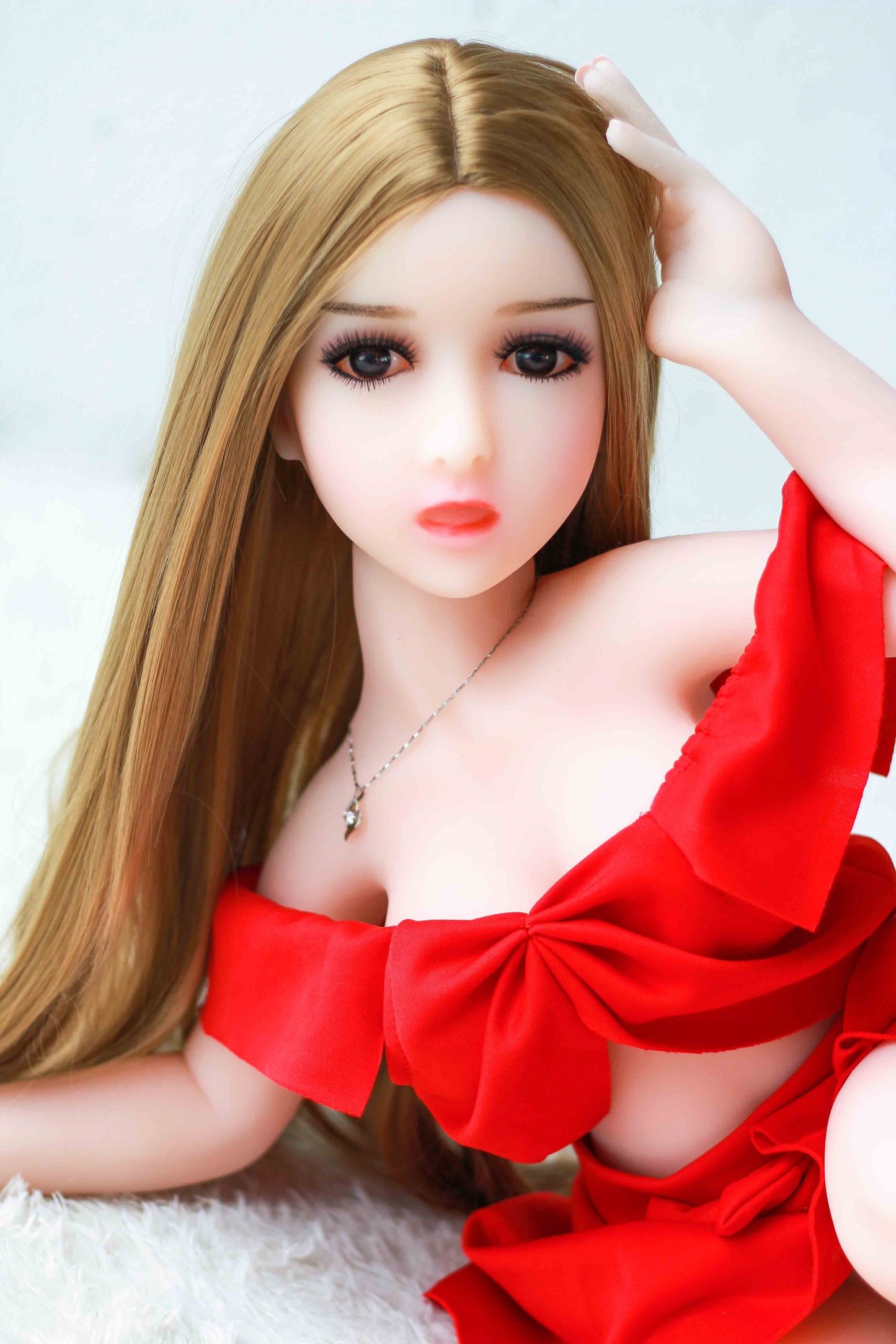 Lenore – 4.1ft/125cm Realistic Long Blonde Hair Lifelike Mini Sex Doll