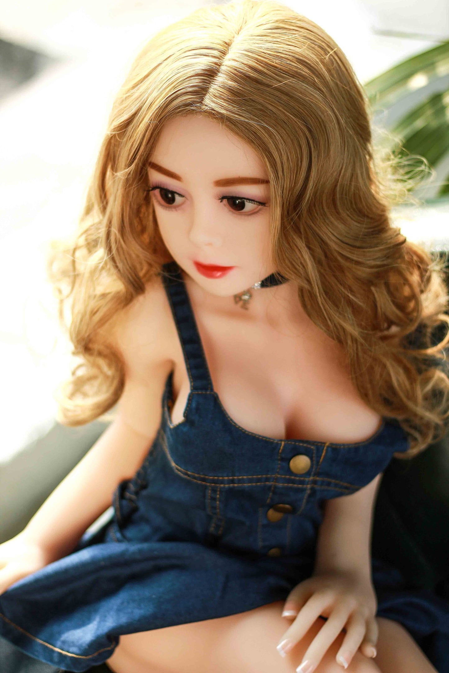 Sheila – 4.1ft/125cm Realistic Long Blonde Hair Lifelike Mini Sex Doll