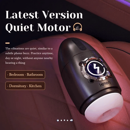 PR2 - Leten Powerful 600rpm Rotating Men Masturbator - RealVagina