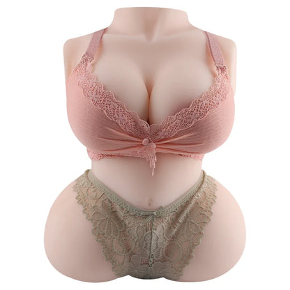 Mira - 19.4 lbs Soft Gel Breast Round Ass Half Torso Sexdoll - RealVagina