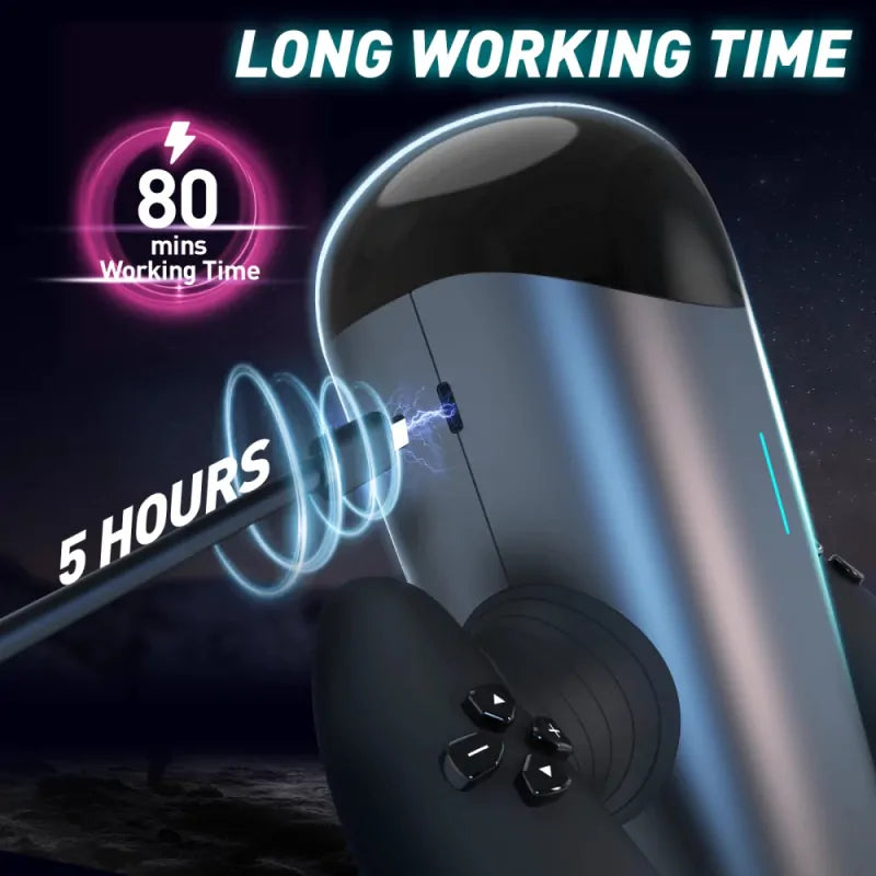 PT6 - Auto Cock Milking Machine with 10 Stroking & Up & Down Thrusting - RealVagina