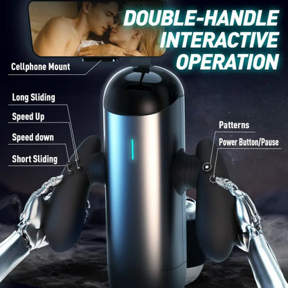 PT6 - Auto Cock Milking Machine with 10 Stroking & Up & Down Thrusting - RealVagina