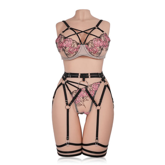 Diana 48.06LB realistic pornstar sex doll with soft breasts and lifelike curves. Enjoy intense pleasure with her juicy pussy and ass in doggy style.