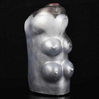 Cow Pocket Pussy Male Masturbator - Realistic Dual Penis Toy with detailed and lifelike features