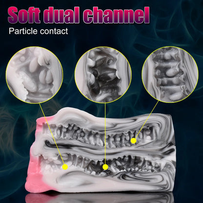 Fantasy Horse Pocket Pussy Male Sex Toy - Pink Vagina Dual Hole with soft dual channel design for enhanced pleasure