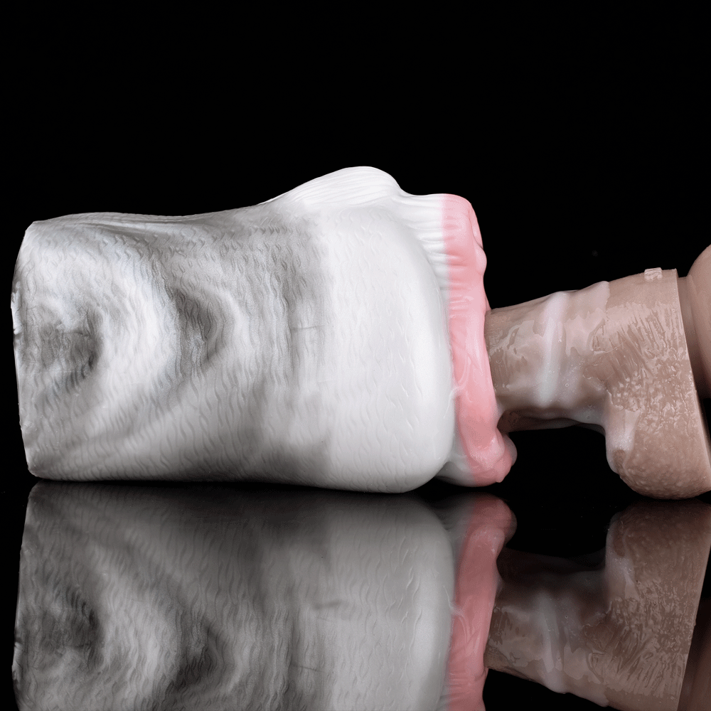 Fantasy Horse Pocket Pussy Male Sex Toy - Pink Vagina Dual Hole with textured surface for enhanced pleasure