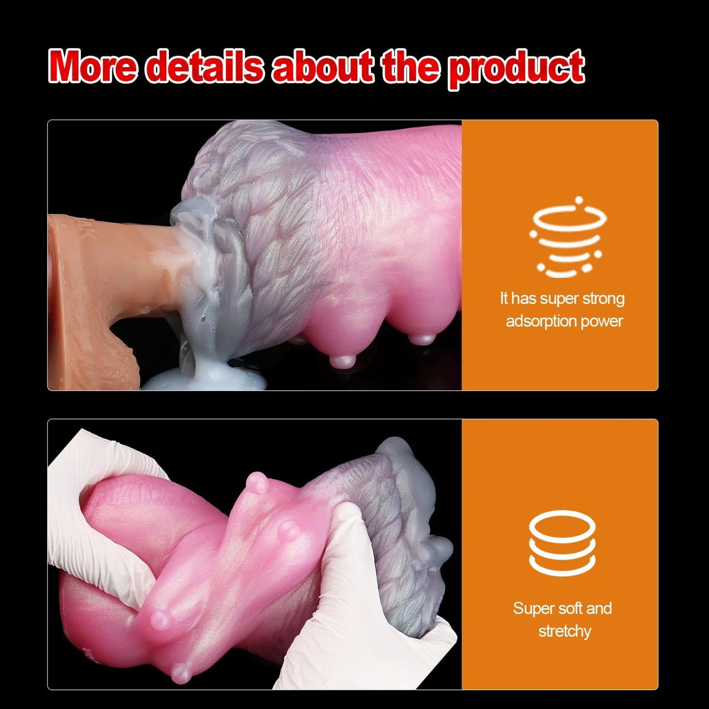 Wolf Beauty Pocket Pussy Male Masturbator - Fantasy Silicone with soft and stretchy design for enhanced pleasure