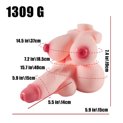 Mini Futa Lucy: Futanari Torso Sex Doll Hentai Figure