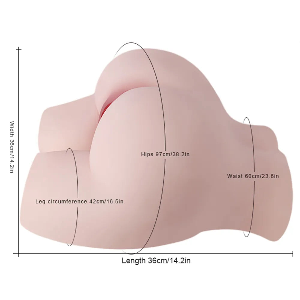 Yasmin-28.66LB Lifelike Female Big Ass Sex Torso