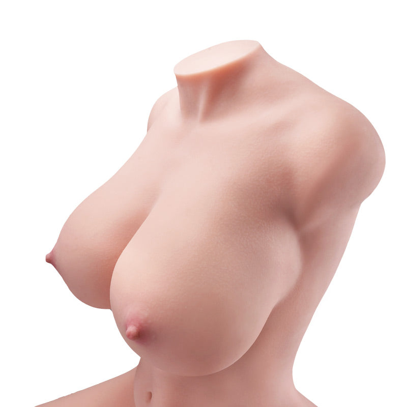 Jennifer is a 60.6LB BBW sex doll with lifelike breasts and a big, realistic butt, ideal for breast play and doggy style.