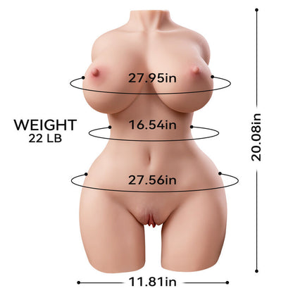 APP Controlled 24LB thrusting Sex Doll  Female Torso with Huge Breasts Fat Butt 4