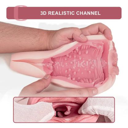 Close-up of realistic MILF pocket vagina showcasing 3D realistic channel and detailed texture