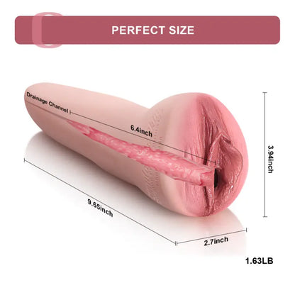 Realistic MILF pocket vagina with perfect size and drainage channel for optimal use