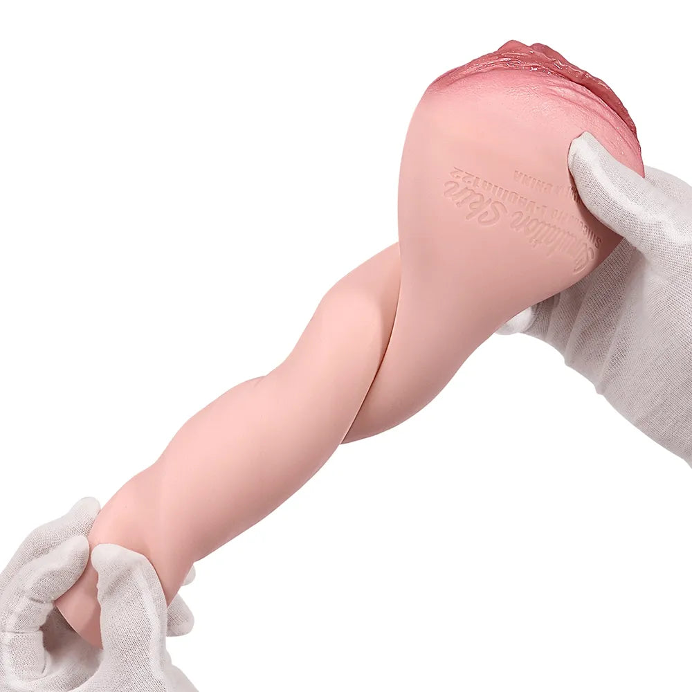 Realistic silicone vagina masturbator designed for a lifelike experience and easy handling