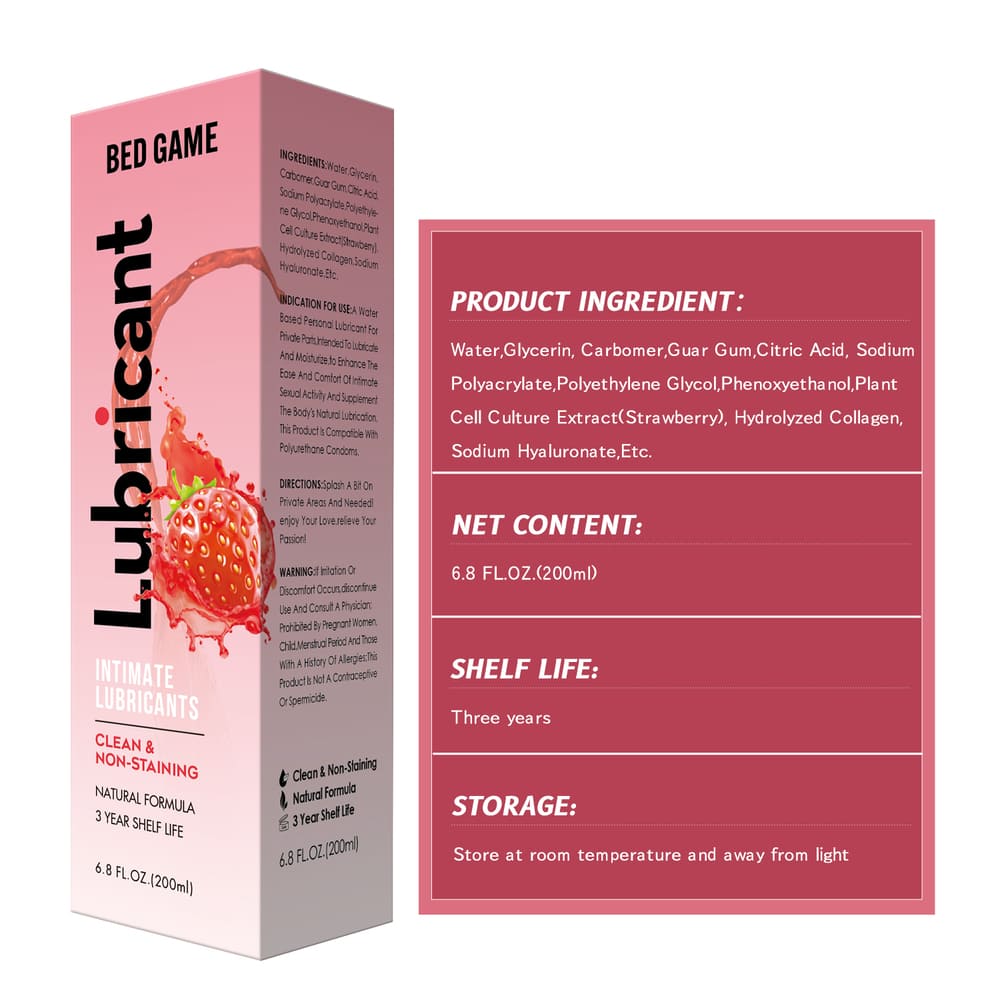 RealVagina 200ml Water Based Lube Lasts Long & Easy to Clean with strawberry extract for smooth enjoyment