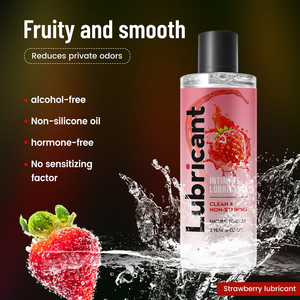 RealVagina 200ml Water Based Lube Lasts Long & Easy to Clean with strawberry scent and smooth texture