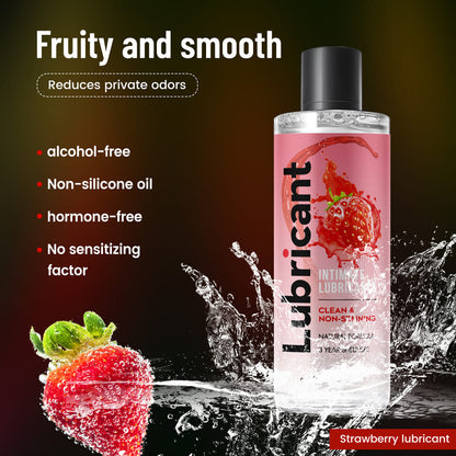RealVagina 200ml Water Based Lube Lasts Long & Easy to Clean with strawberry scent and smooth texture