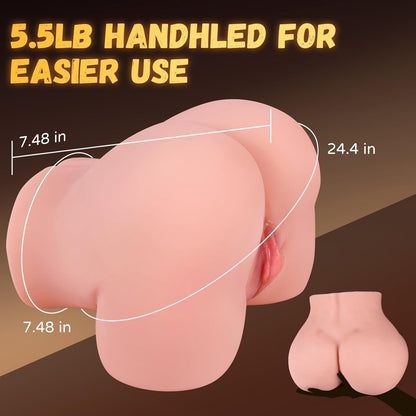 RealVagina Cecilia Realistic Vagina ASS Pussy Sex Doll Torso in soft material for ease of use and handling