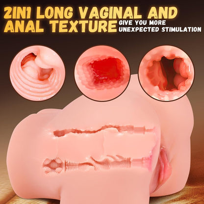RealVagina Cecilia Realistic Vagina ASS Pussy Sex Doll Torso with detailed textures for enhanced stimulation