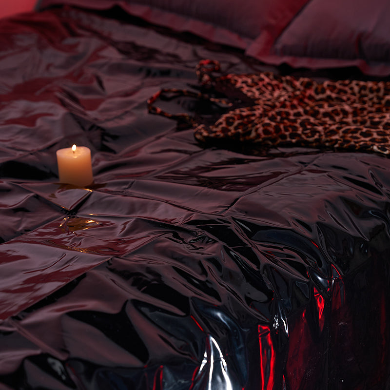 Tantaly PVC waterproof sheet, protects bed from stains, easy cleanup, sex game accessory 86.61in × 78.74in