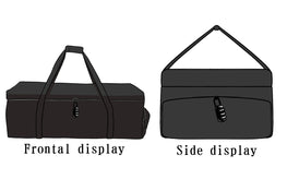 ⑤ Our bags have two double zips that you can fit with small locks to ensure your privacy.