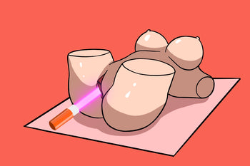 ② Insert a UV Germicidal Heating Rod into the doll's tunnel and heat for 15 minutes to enhance your experience with a more realistic and hygienic feel.