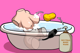 ② Use a Sex Doll Washer to flush the tunnel with a mixture of shower gel 3–5 times, followed by rinsing the tunnel with water 5–7 times to thoroughly clean it.